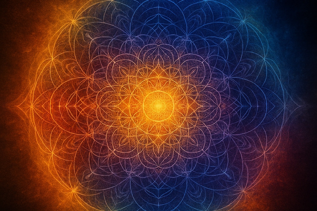Mandala énergétique - symbolique de l'aura et du recouvrement d'âme